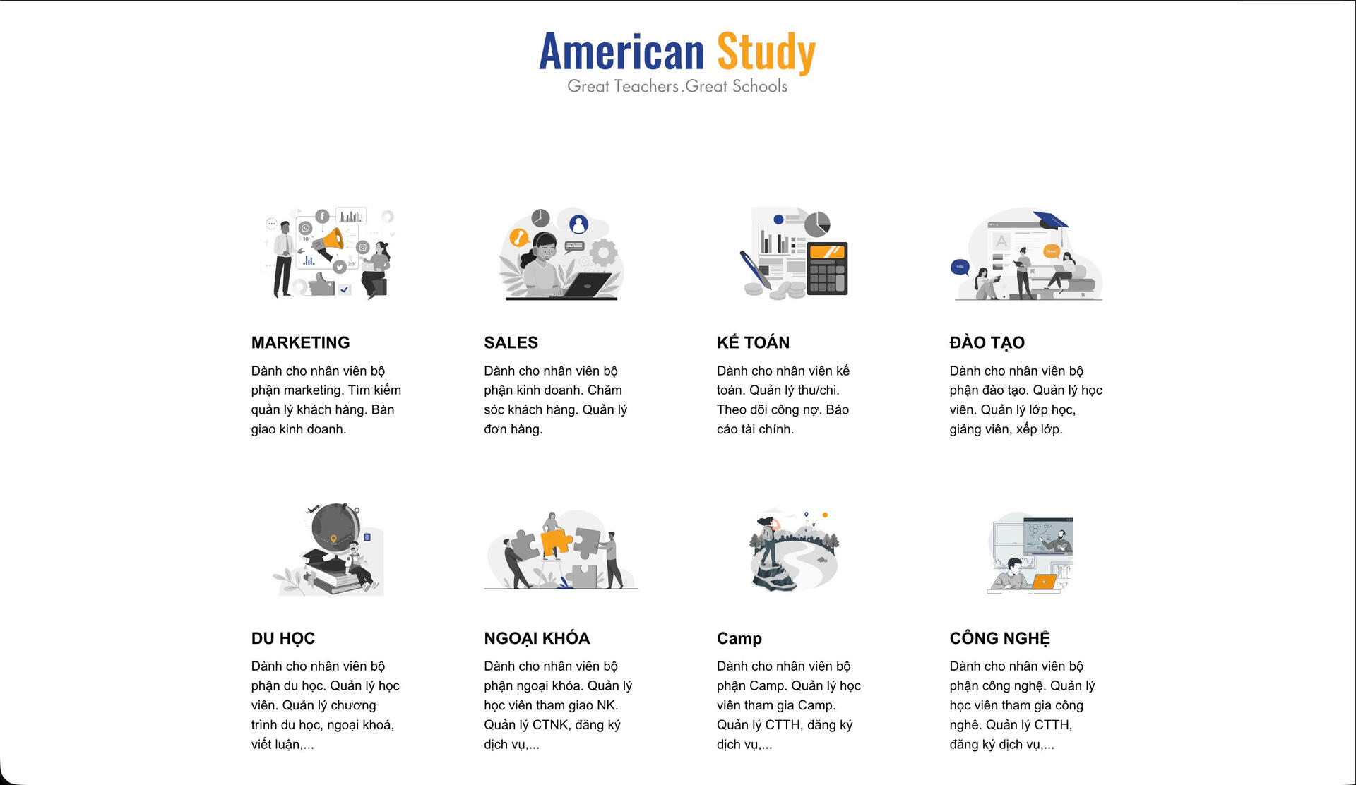 American Study — Education ERP/CRM Platform - 1